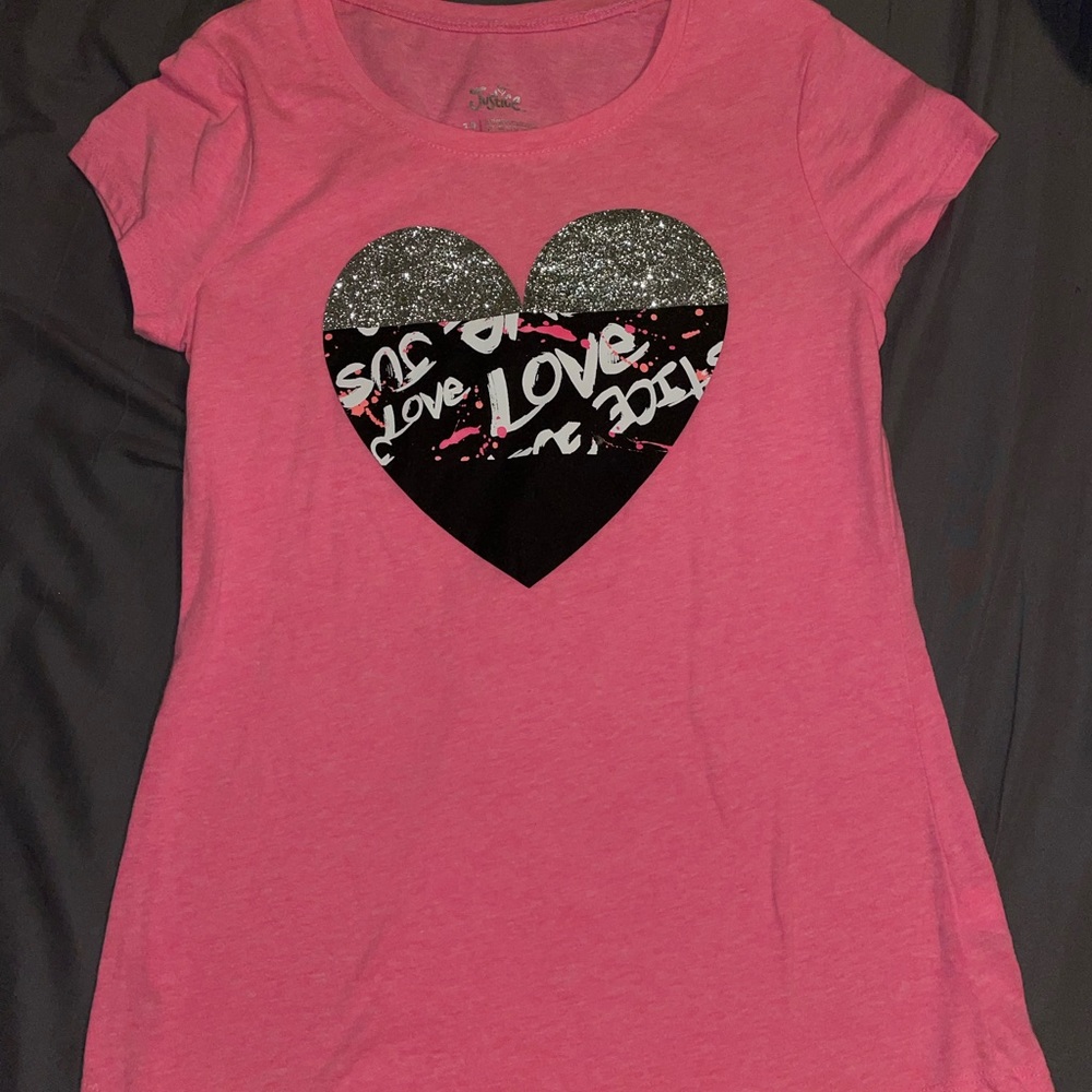 Girls Pink Justice Tee shirt!